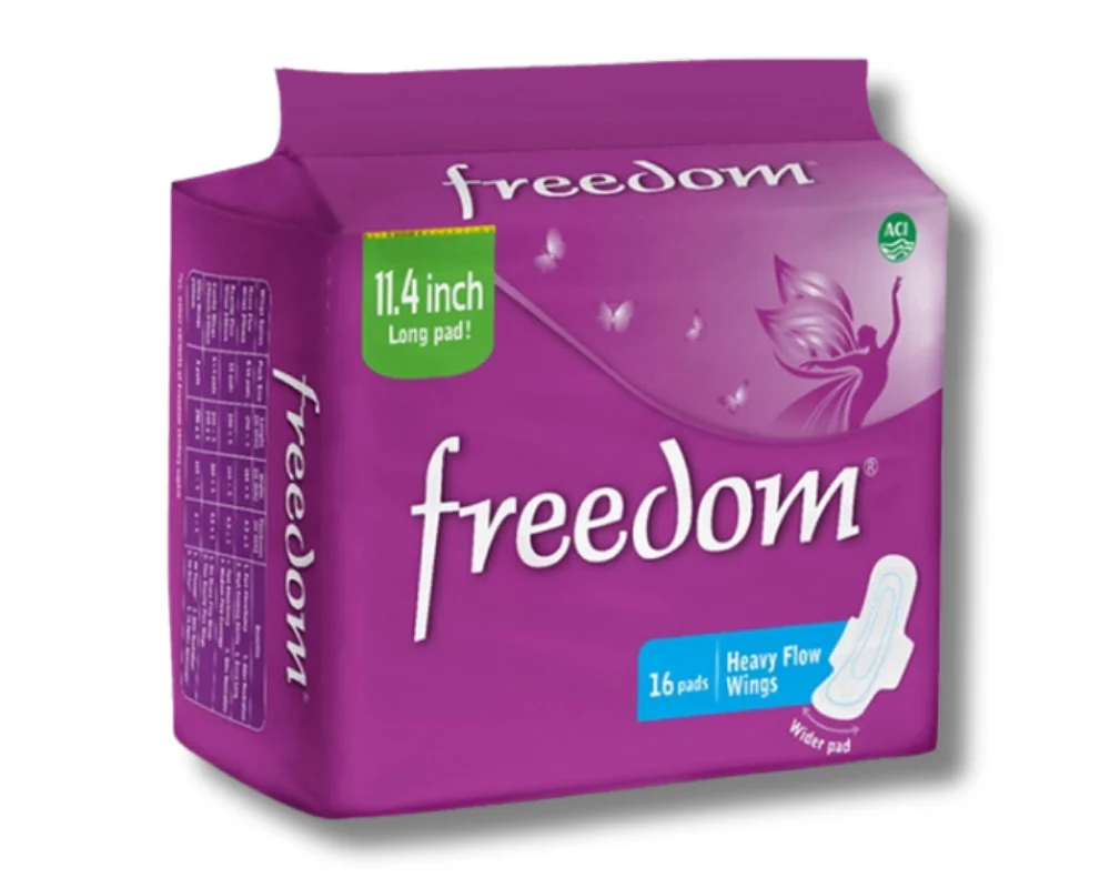 Freedom Super Dry Heavy Flow Wings 16Pads