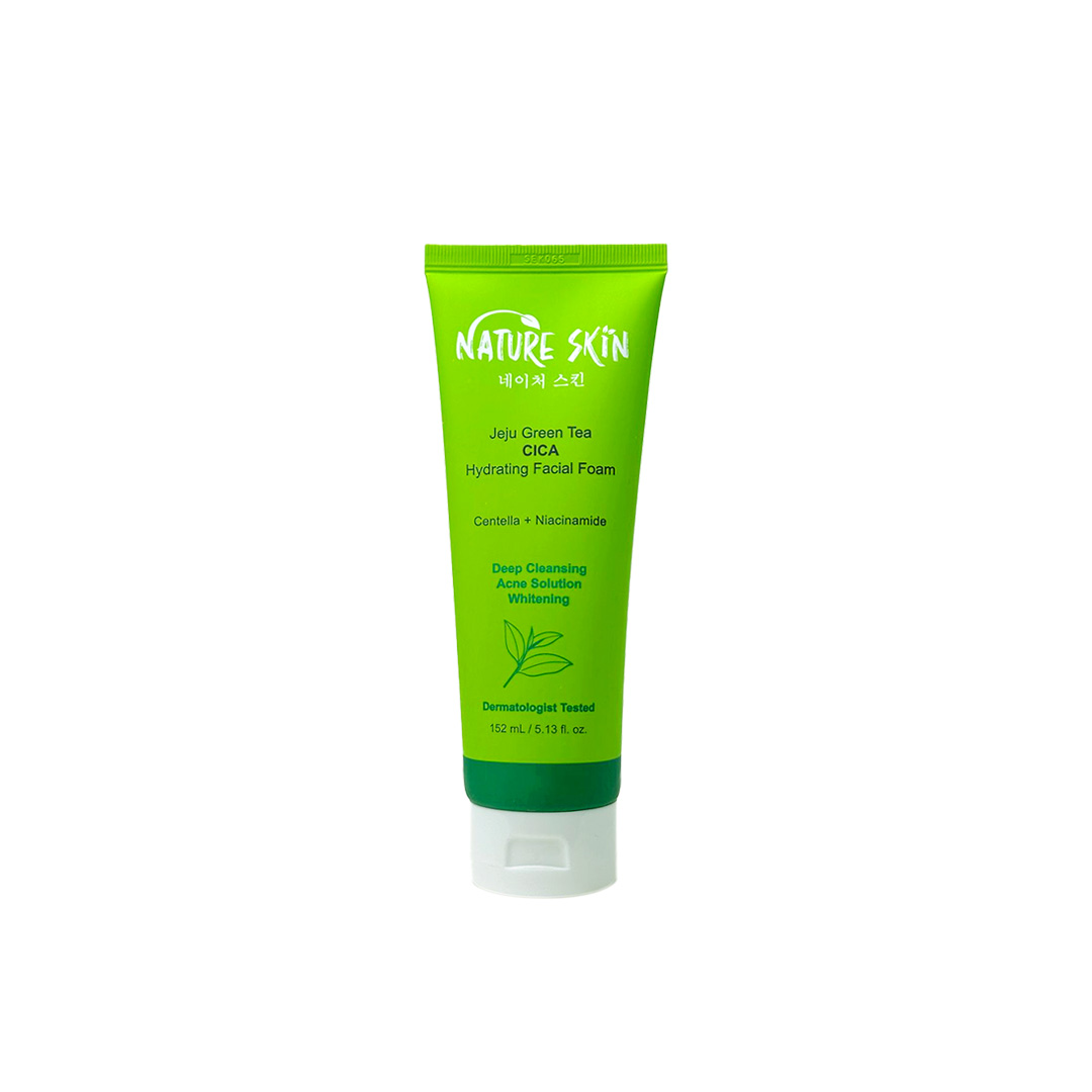Nature Skin Jeju Green Tea CICA Hydrating Facial Foam 152 ml